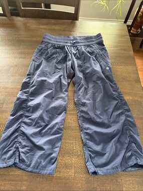 lululemon athletica Navy Blue Cropped Wide-Leg Pants